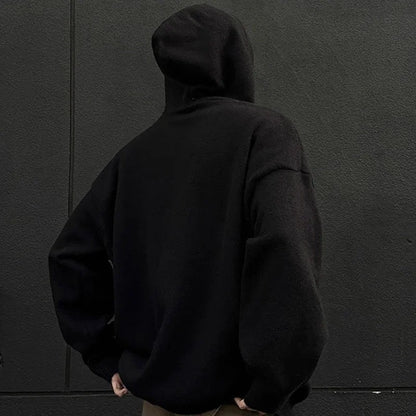 Navaro Relaxed Knit Hooded Pullover