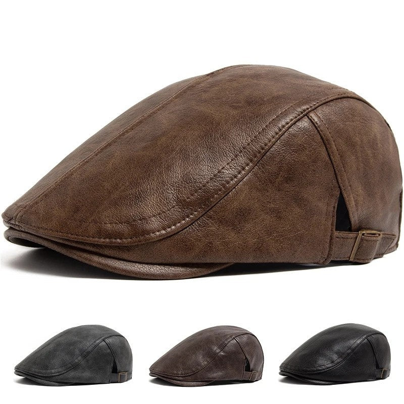 Naviro Vintage Adjustable Newsboy Cap