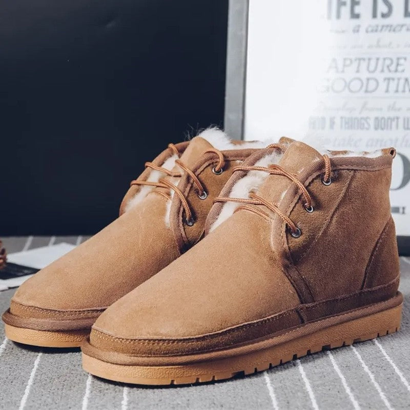 Nicholas Shearling Lined Lace-Up Winter Boots