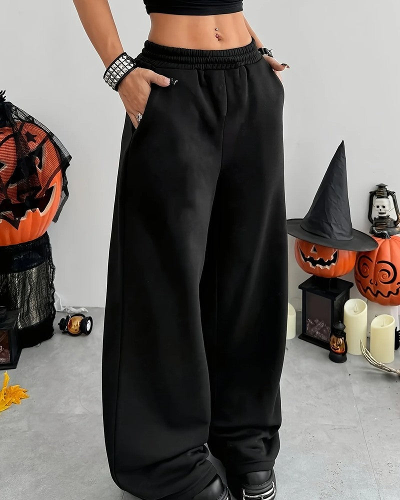 Oriel Relaxed Wide-Leg Sweatpants