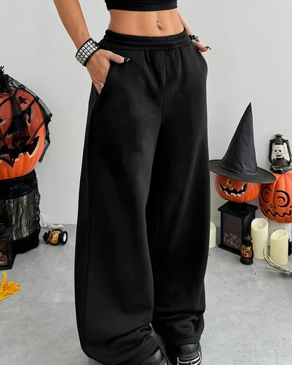 Oriel Relaxed Wide-Leg Sweatpants