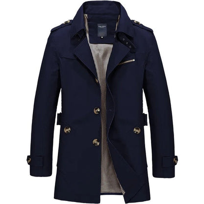 Orvello Double-Breasted Belted Trench Coat