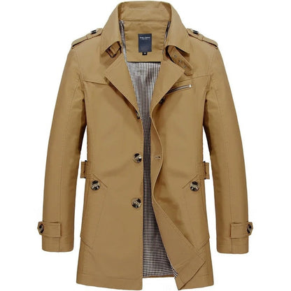 Orvello Double-Breasted Belted Trench Coat