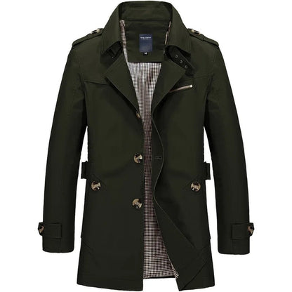 Orvello Double-Breasted Belted Trench Coat