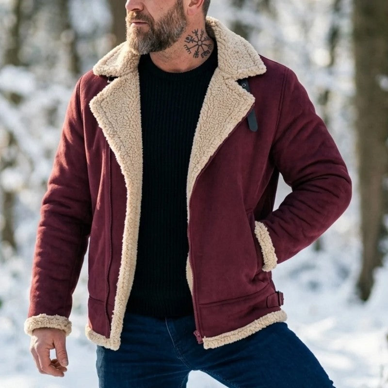 Oscar Shearling Lined Aviator Jacket