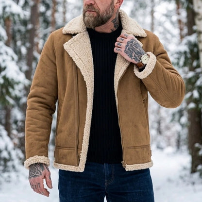 Oscar Shearling Lined Aviator Jacket