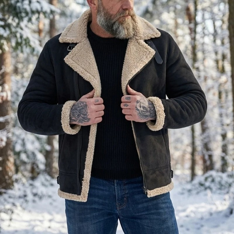 Oscar Shearling Lined Aviator Jacket