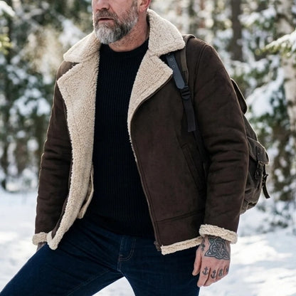 Oscar Shearling Lined Aviator Jacket