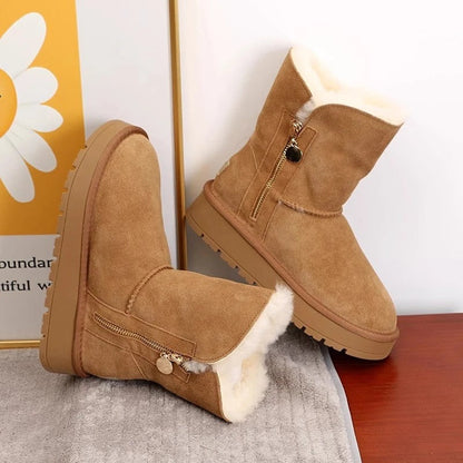 Petra Shearling Lined Zip Ankle Boots