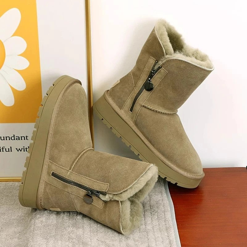 Petra Shearling Lined Zip Ankle Boots
