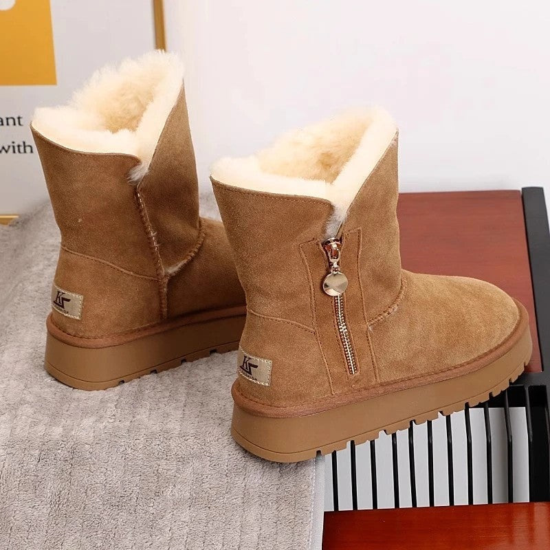 Petra Shearling Lined Zip Ankle Boots