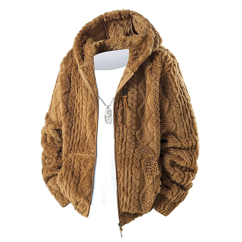 Fjora Plush Hooded Fleece Zip Jacket
