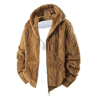 Fjora Plush Hooded Fleece Zip Jacket