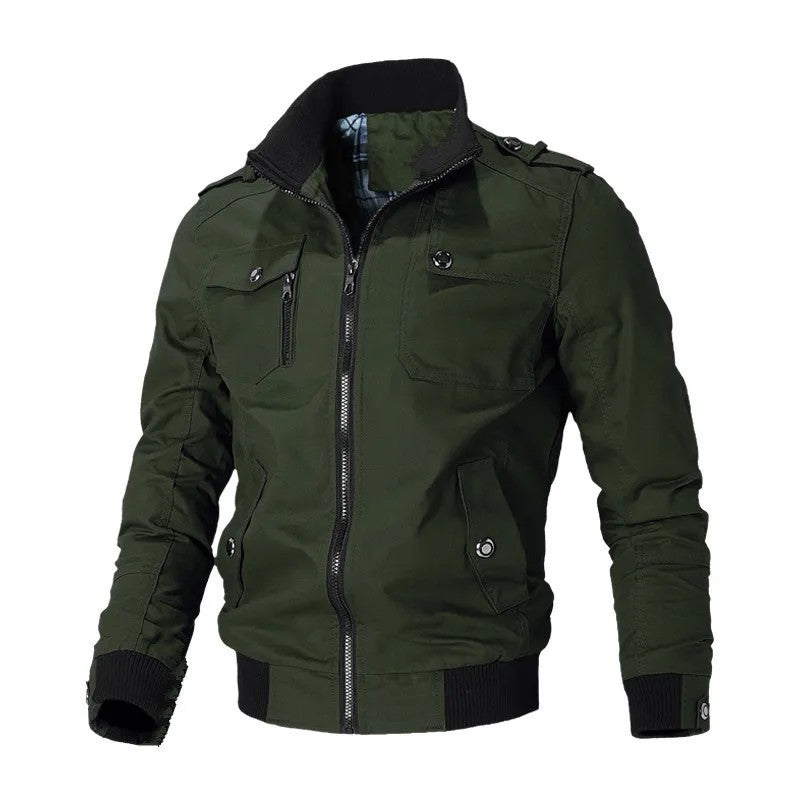 Tindra Stand Collar Utility Jacket