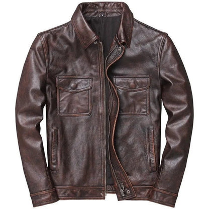 Ravino Moto Quilted Leather Jacket