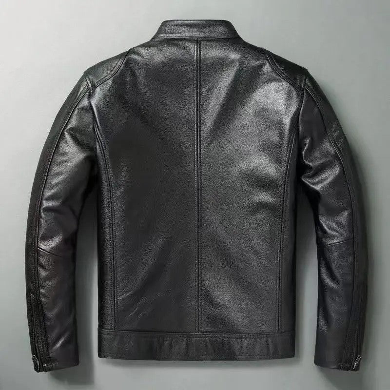 Ravino Moto Quilted Leather Jacket