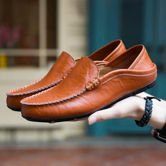 Ravino Relaxed Stitch Moccasin Loafers