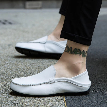 Ravino Relaxed Stitch Moccasin Loafers