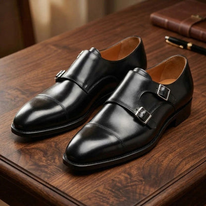 Renard Double Monk Strap Dress Shoes