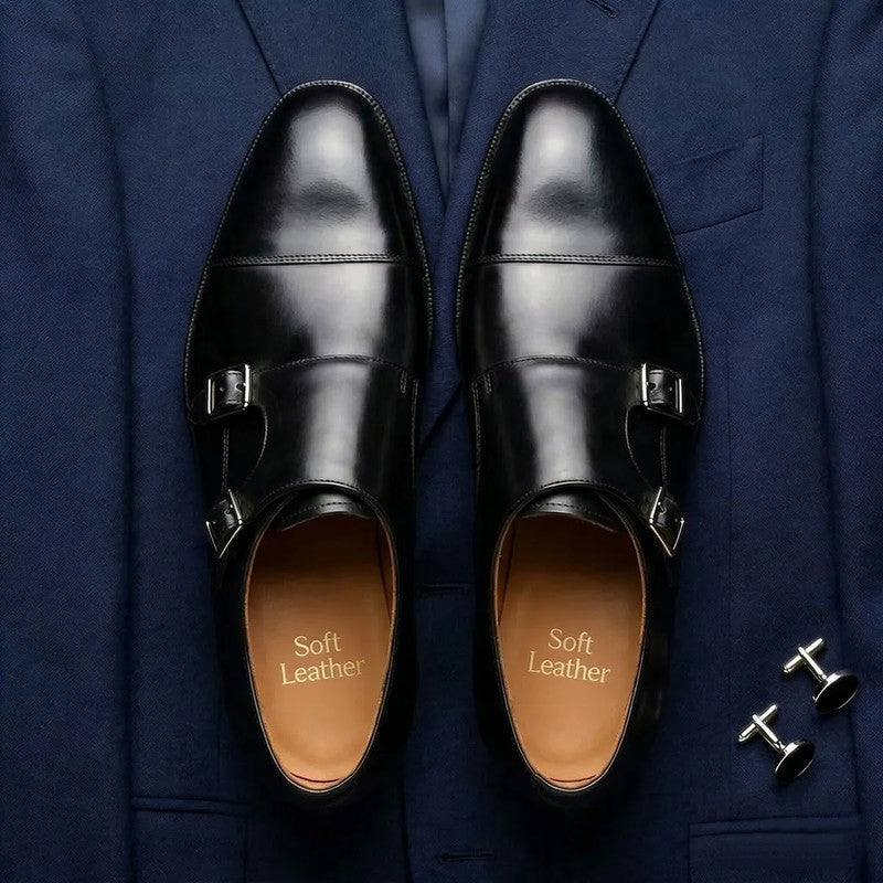 Renard Double Monk Strap Dress Shoes