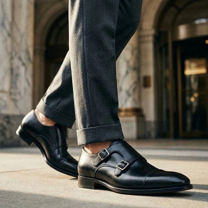 Renard Double Monk Strap Dress Shoes