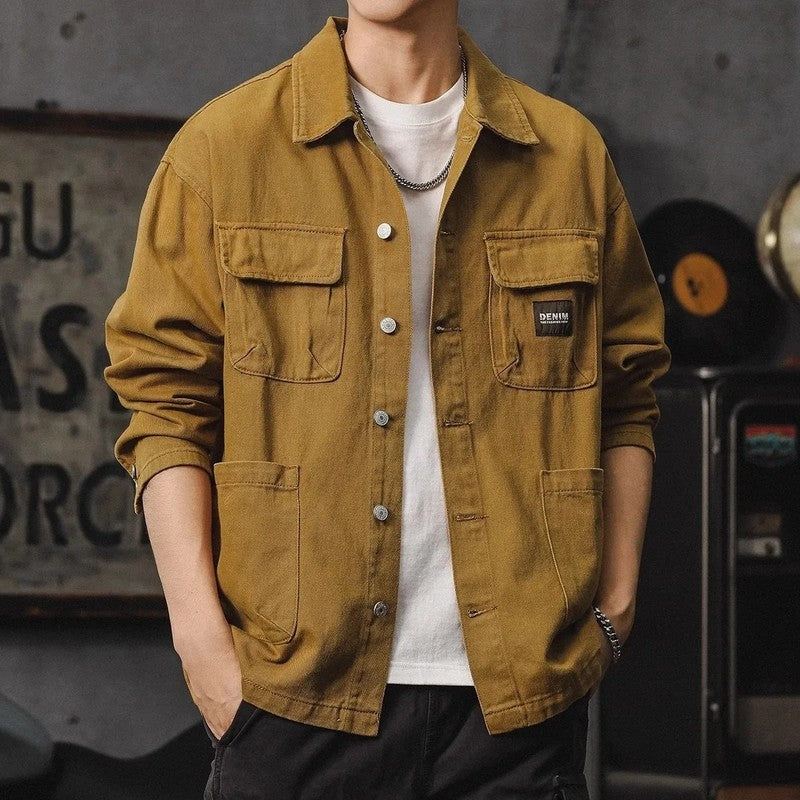 Renzo Relaxed Button-Up Utility Shirt Jacket