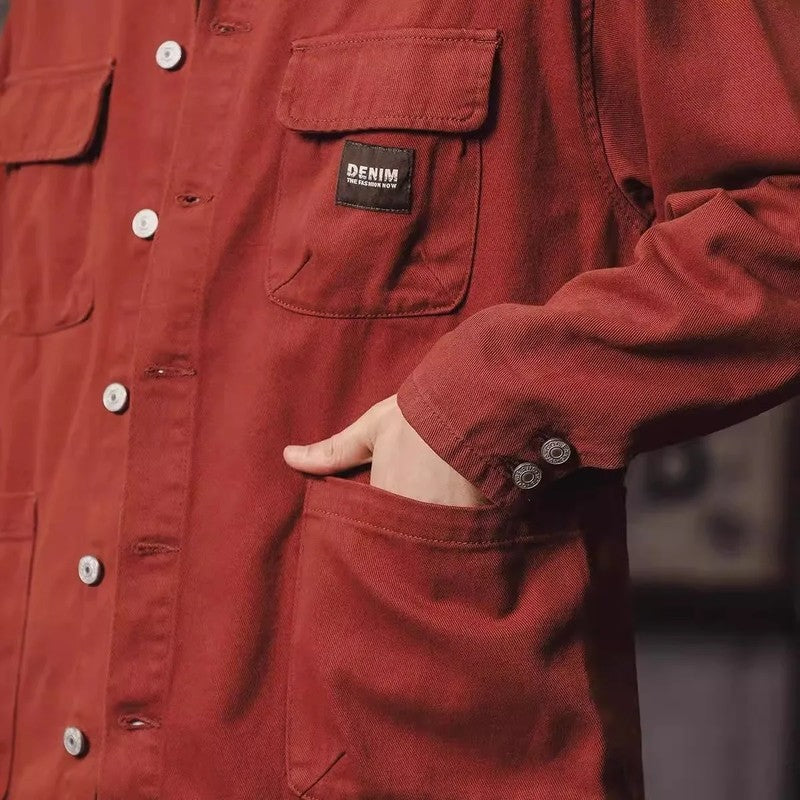 Renzo Relaxed Button-Up Utility Shirt Jacket