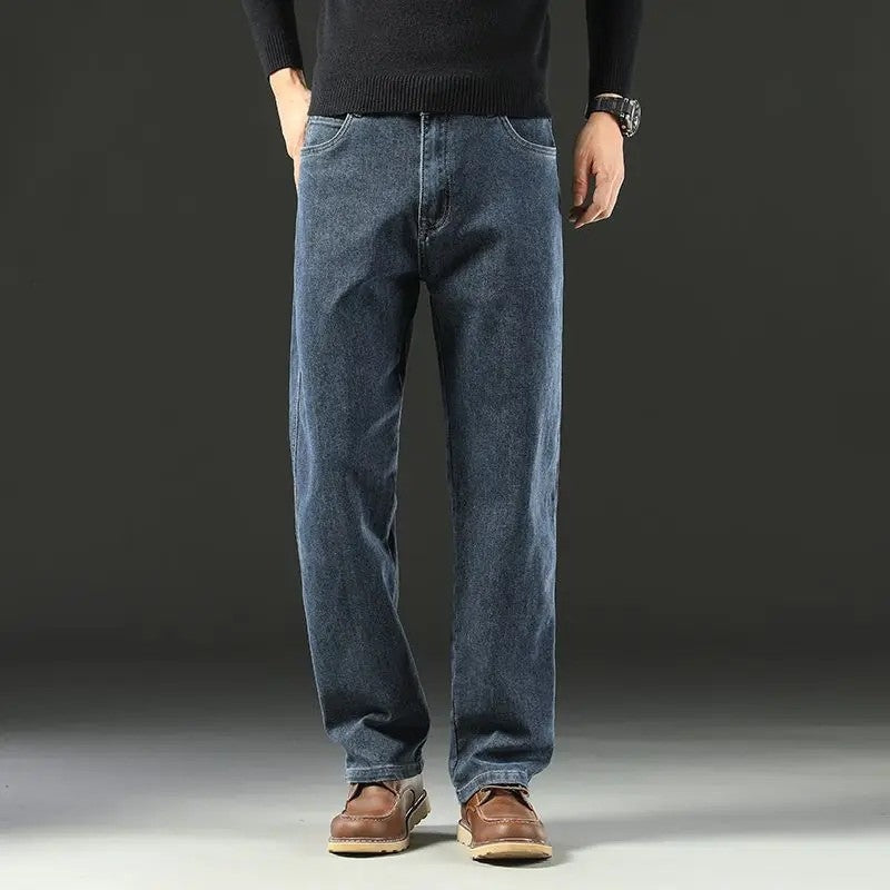 Rivani Relaxed Straight Leg Denim Jeans