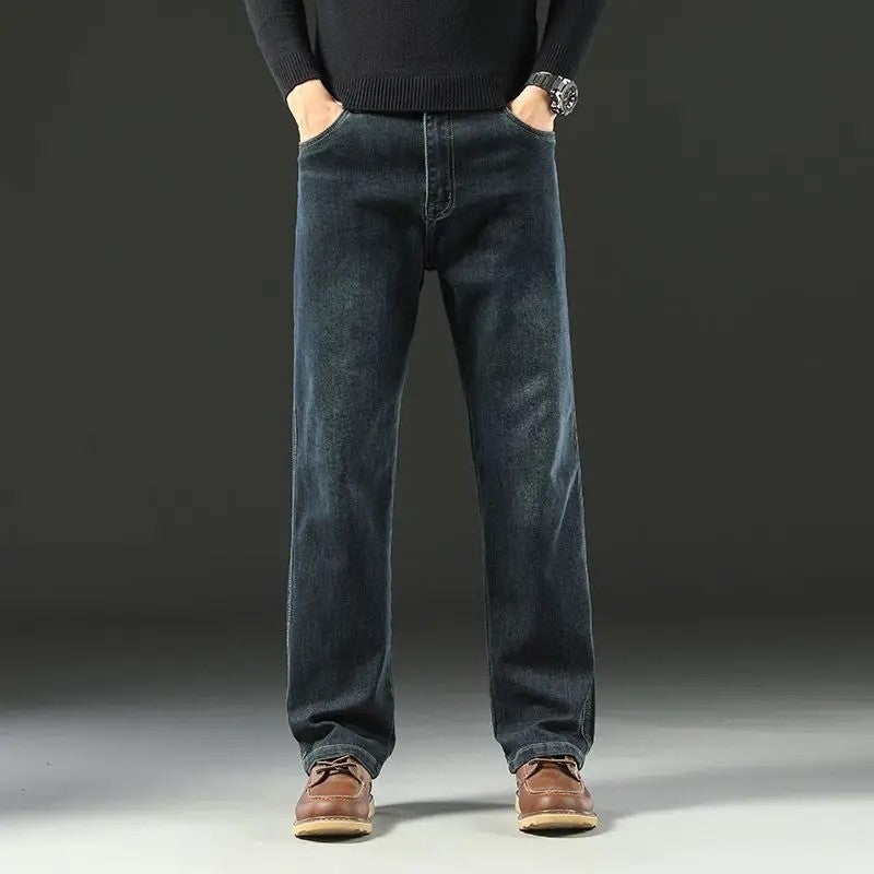 Rivani Relaxed Straight Leg Denim Jeans