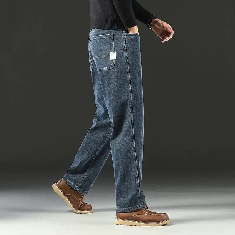 Rivani Relaxed Straight Leg Denim Jeans