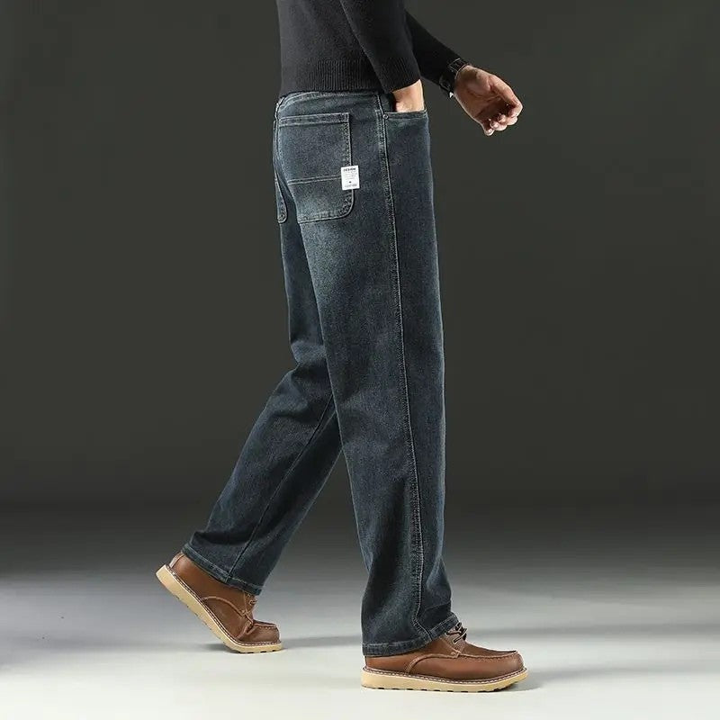 Rivani Relaxed Straight Leg Denim Jeans