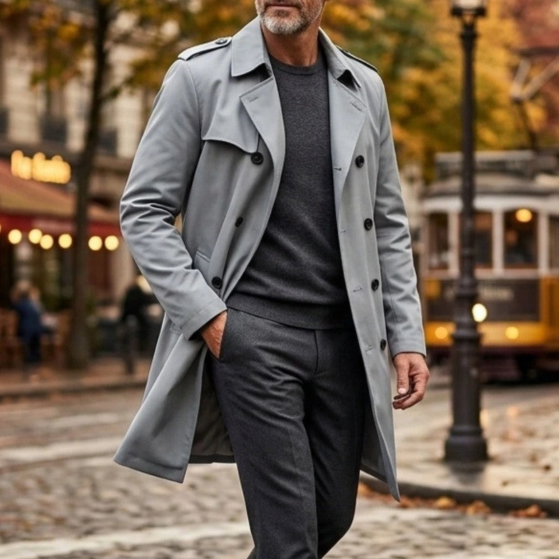 Rivaro Double-Breasted Relaxed Trench Coat