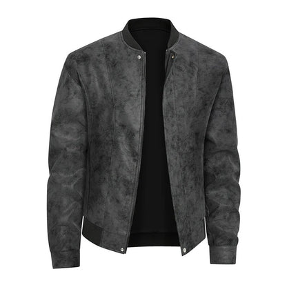 Plus Size Rivaro Relaxed Faux Leather Bomber Jacket