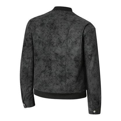 Plus Size Rivaro Relaxed Faux Leather Bomber Jacket