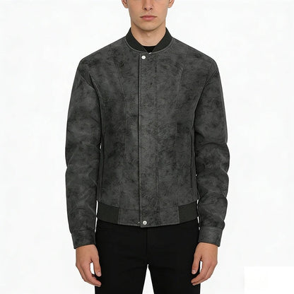 Plus Size Rivaro Relaxed Faux Leather Bomber Jacket