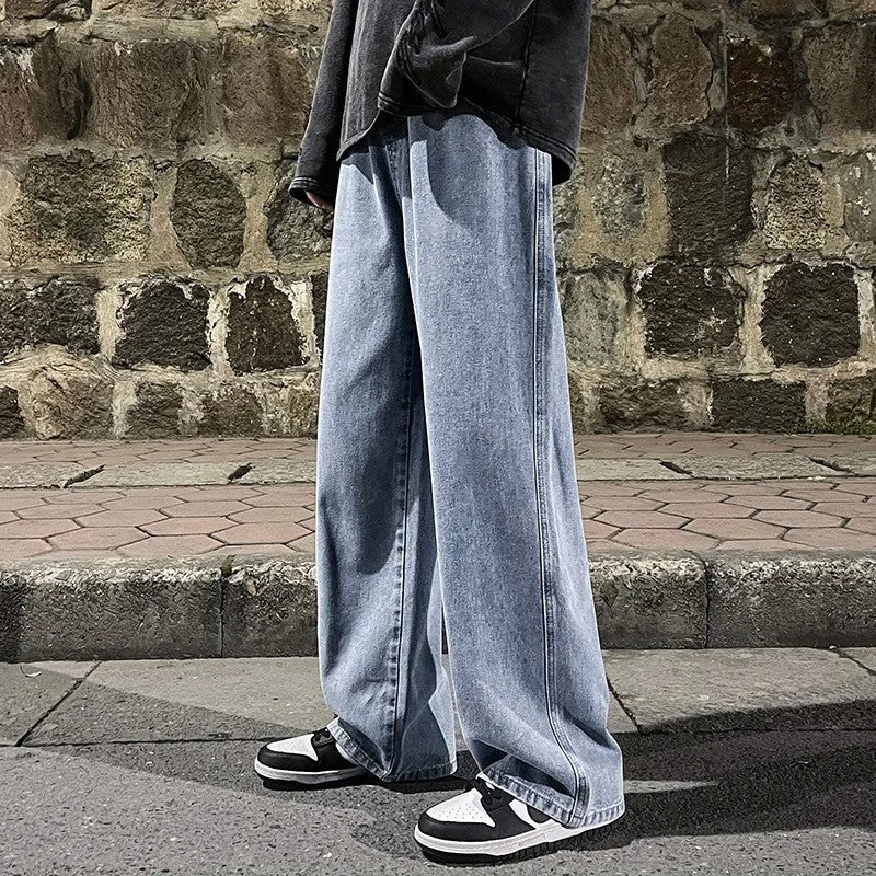 Rivaro Relaxed Wide-Leg Denim Pants