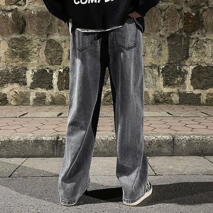 Rivaro Relaxed Wide-Leg Denim Pants