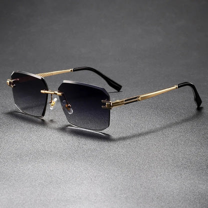 Rivaro Rimless Geometric Metal Eyeglasses