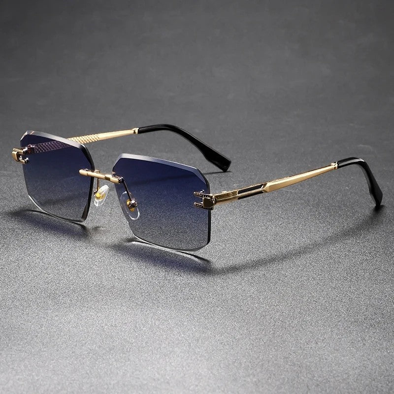 Rivaro Rimless Geometric Metal Eyeglasses