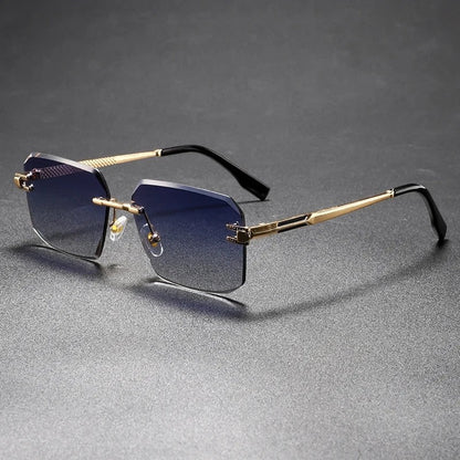 Rivaro Rimless Geometric Metal Eyeglasses