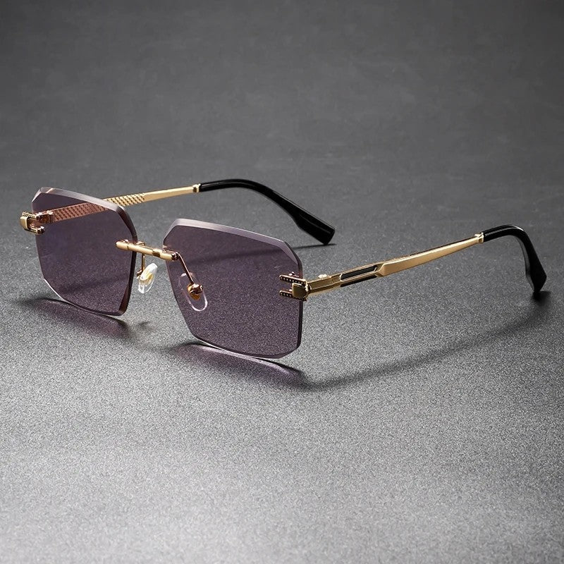 Rivaro Rimless Geometric Metal Eyeglasses