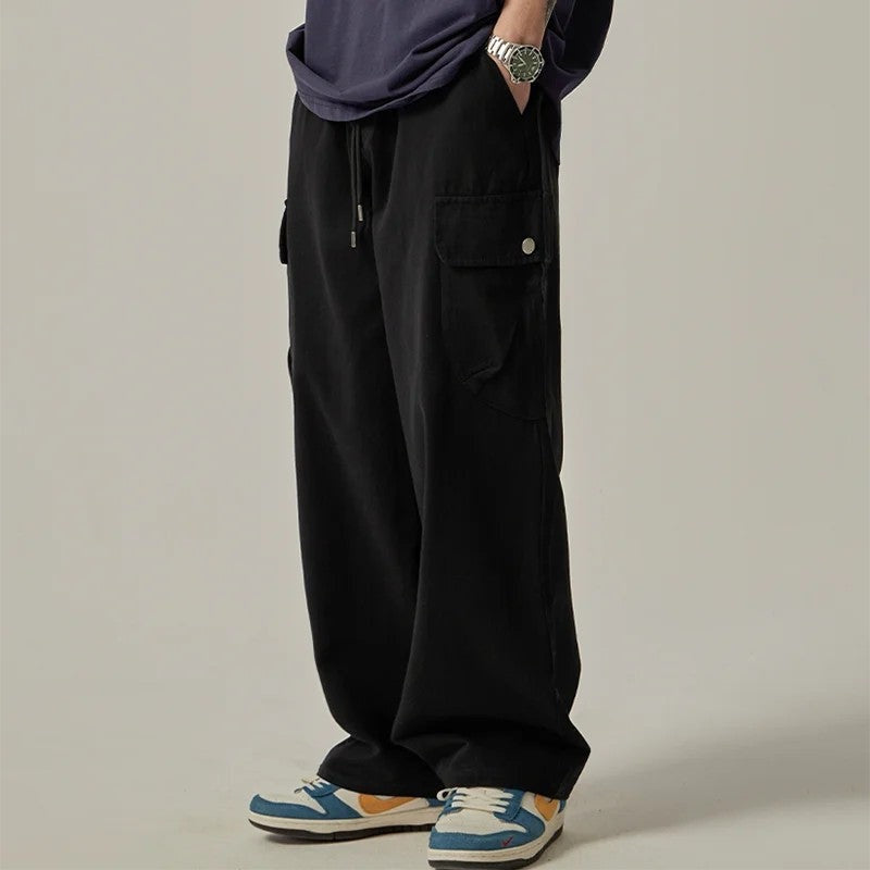 Rovell Relaxed Drawstring Cargo Pants