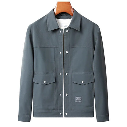 Rovien Relaxed Snap-Front Utility Jacket