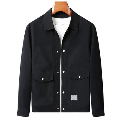 Rovien Relaxed Snap-Front Utility Jacket