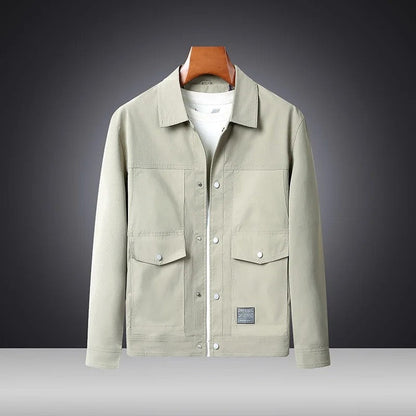 Rovien Relaxed Snap-Front Utility Jacket