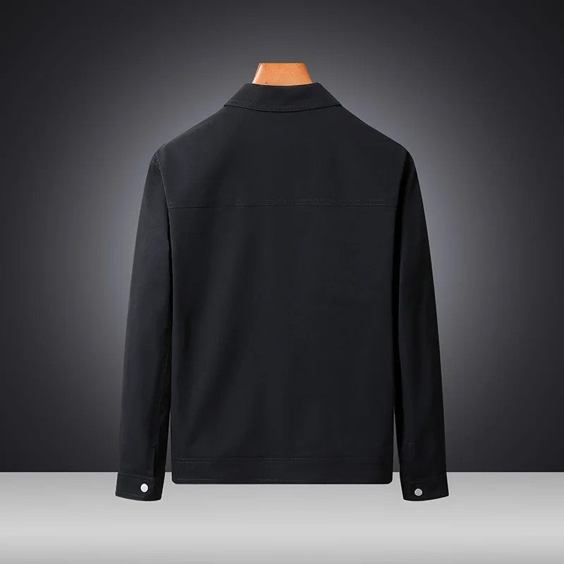 Rovien Relaxed Snap-Front Utility Jacket