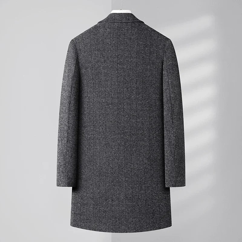 Ruvier Tailored Wool Blend Overcoat