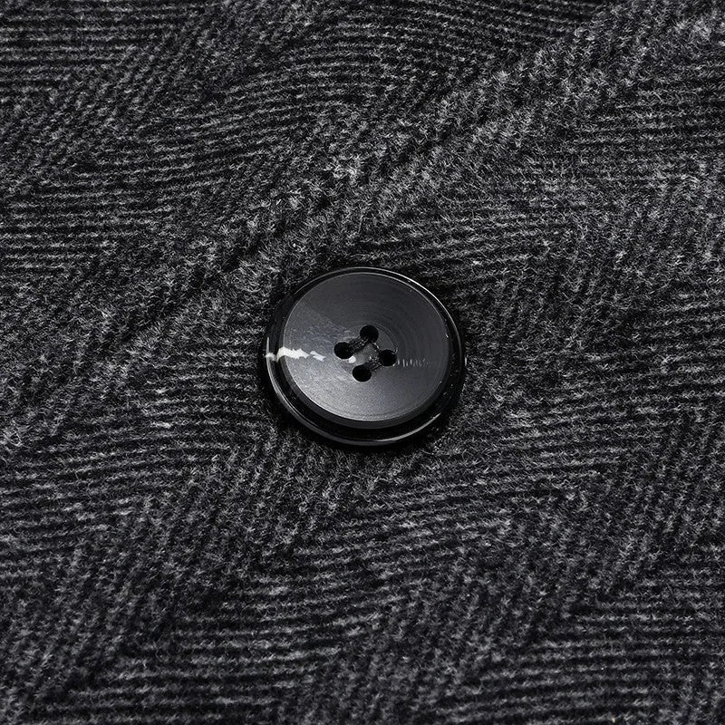 Ruvier Tailored Wool Blend Overcoat