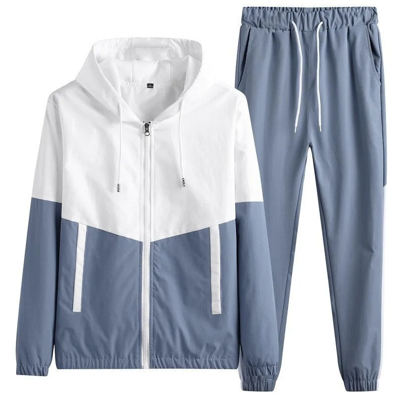 Ruvino Colorblock Hooded Windbreaker Tracksuit