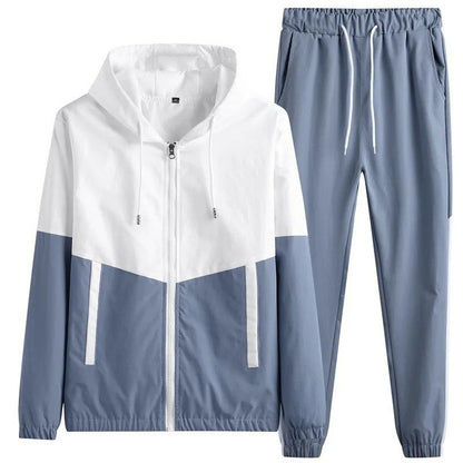 Ruvino Colorblock Hooded Windbreaker Tracksuit